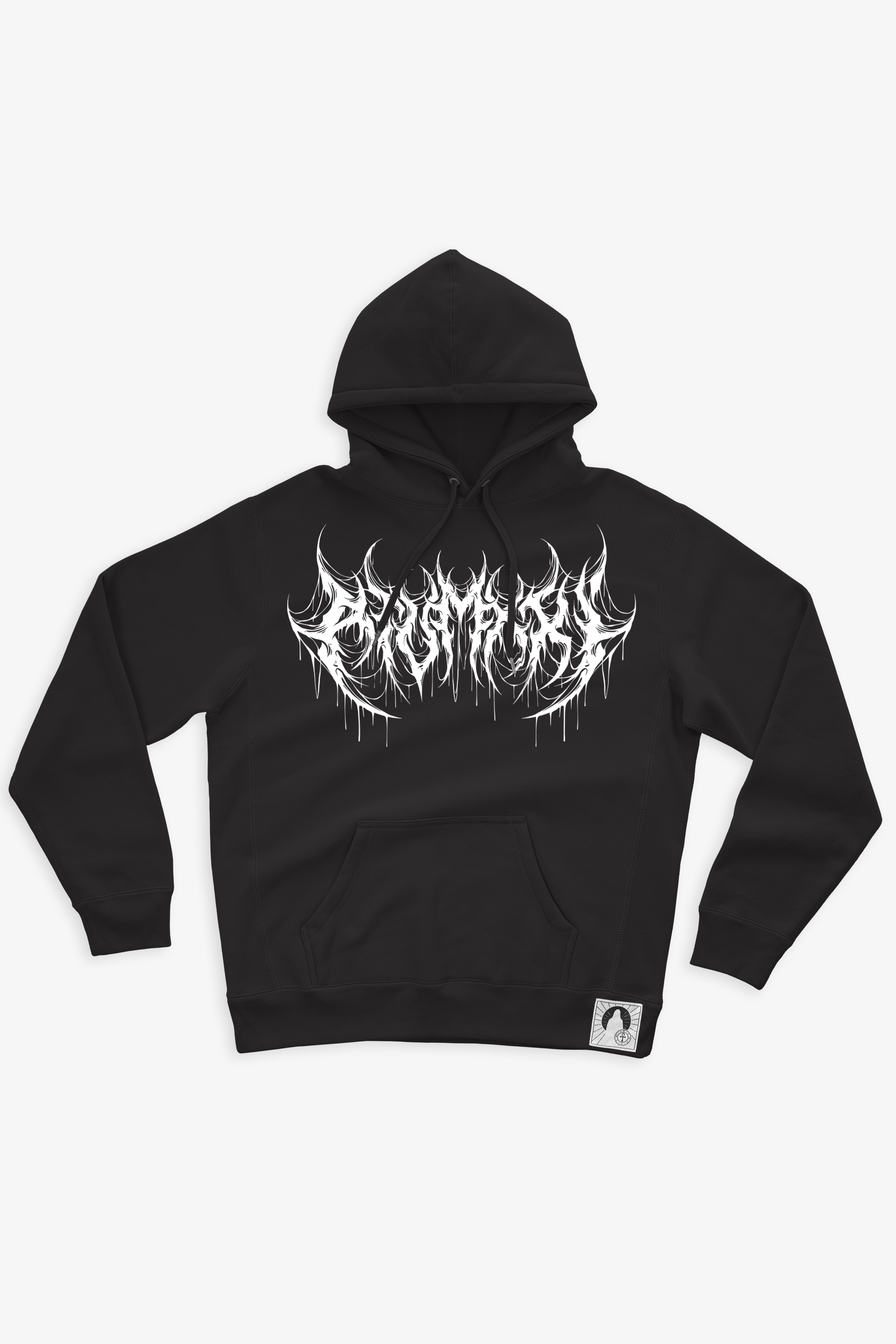 ATVMXXI | BLACK HOODIE 13.5OZ / WHITE ATVMXXI LOGO