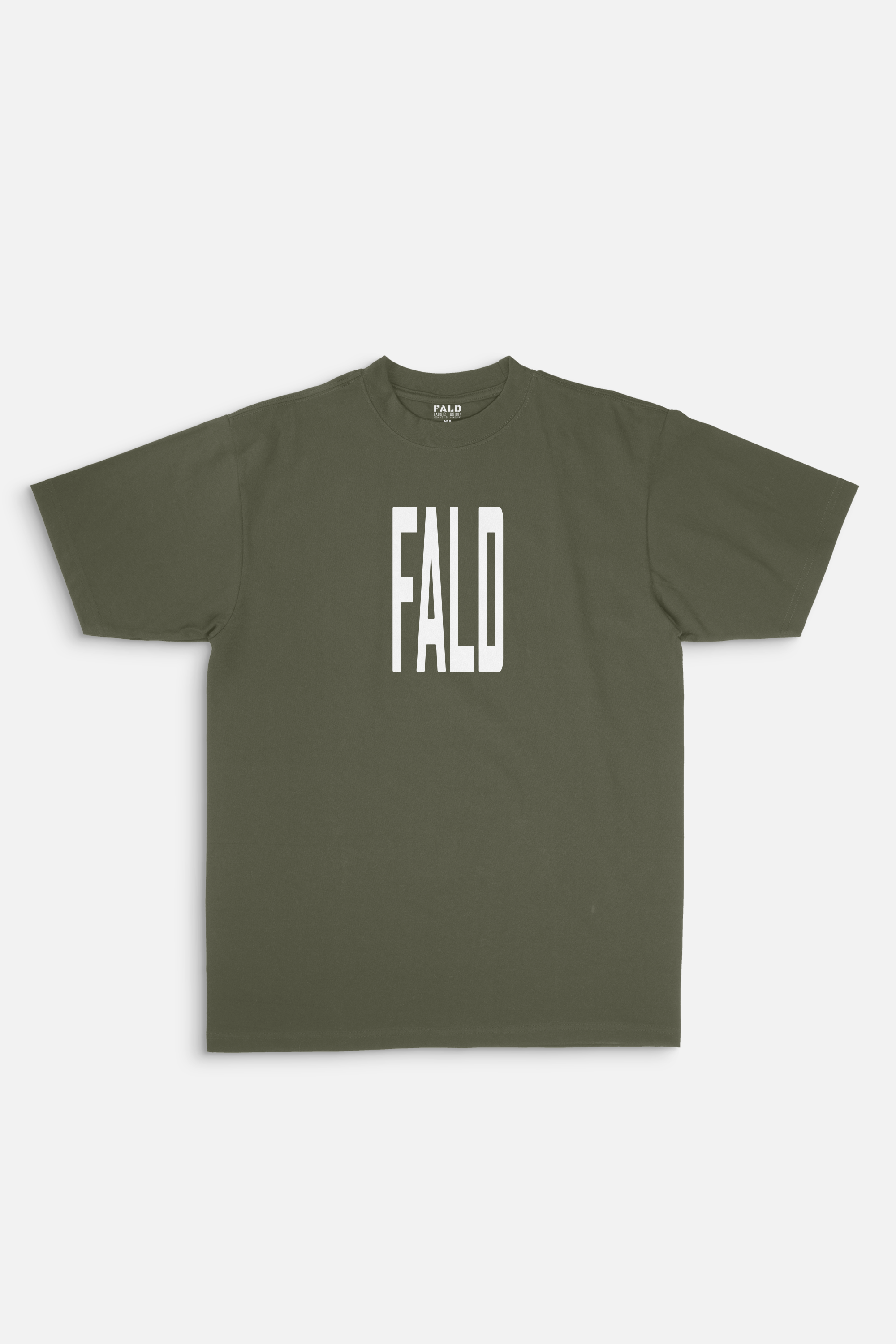 FALD | OLIVE T-SHIRT / HORIZONTAL LOGO