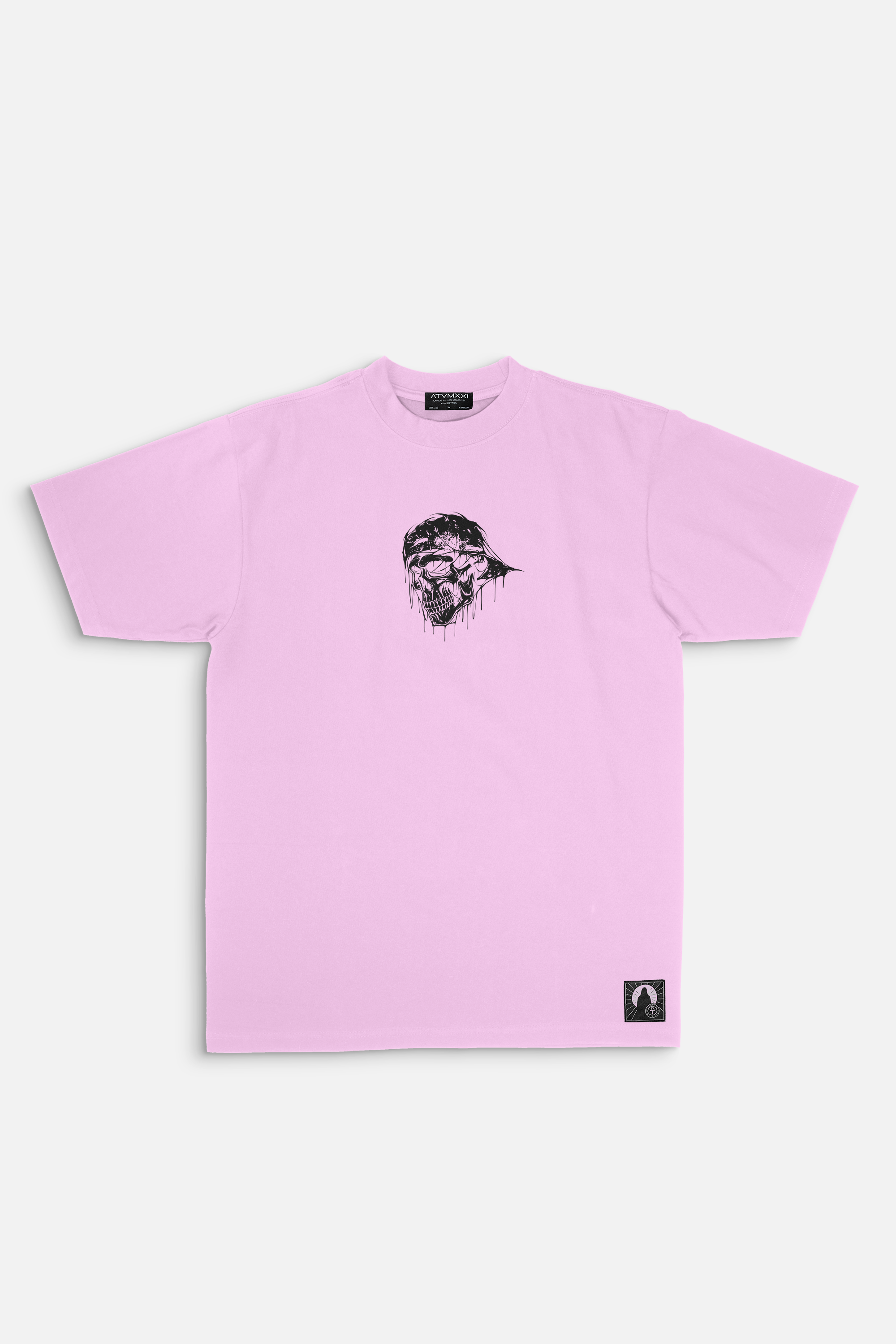 ATVMXXI | PINK T-SHIRT / SKULL LOGO