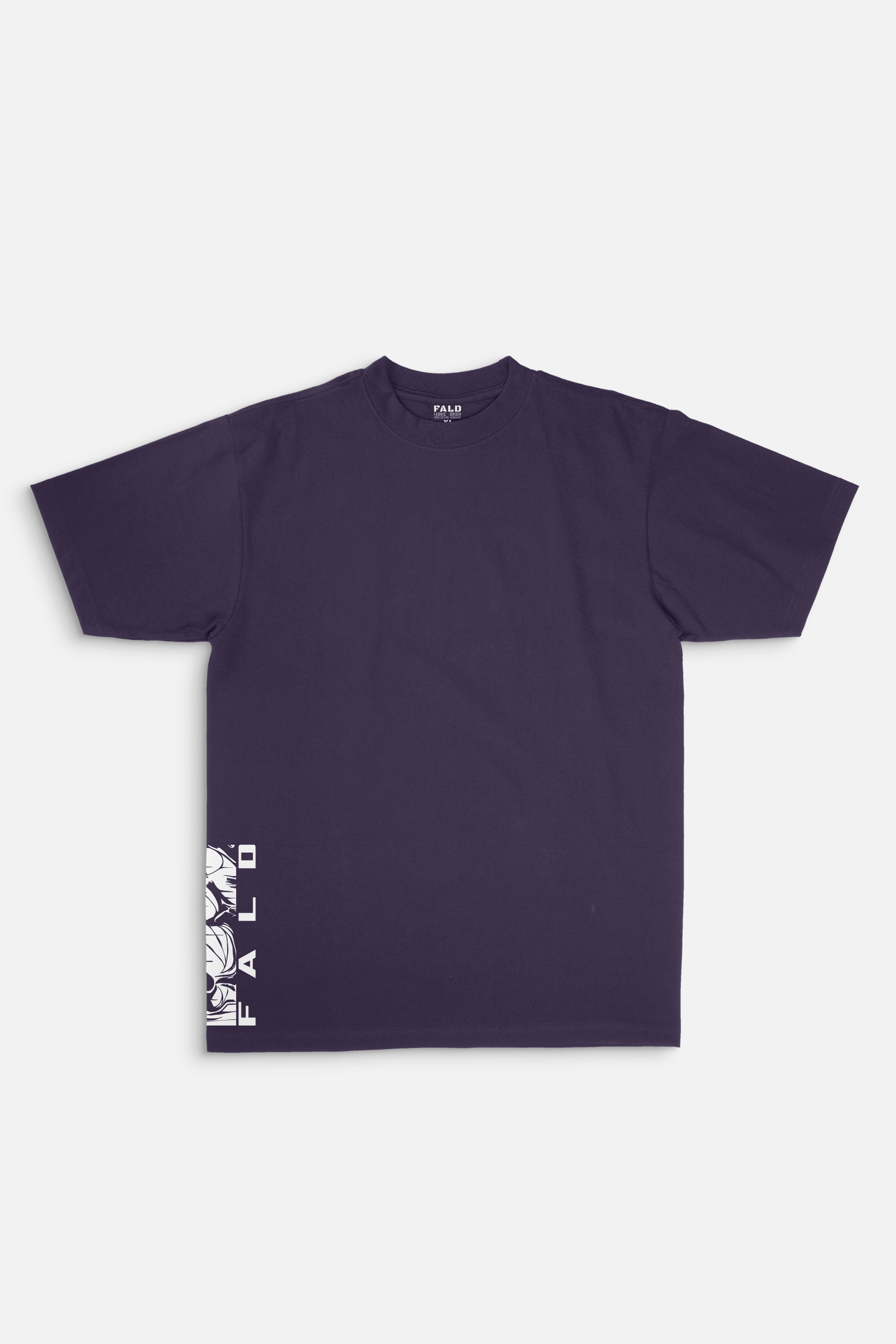 FALD | PURPLE T-SHIRT / SIDE PANEL LOGO