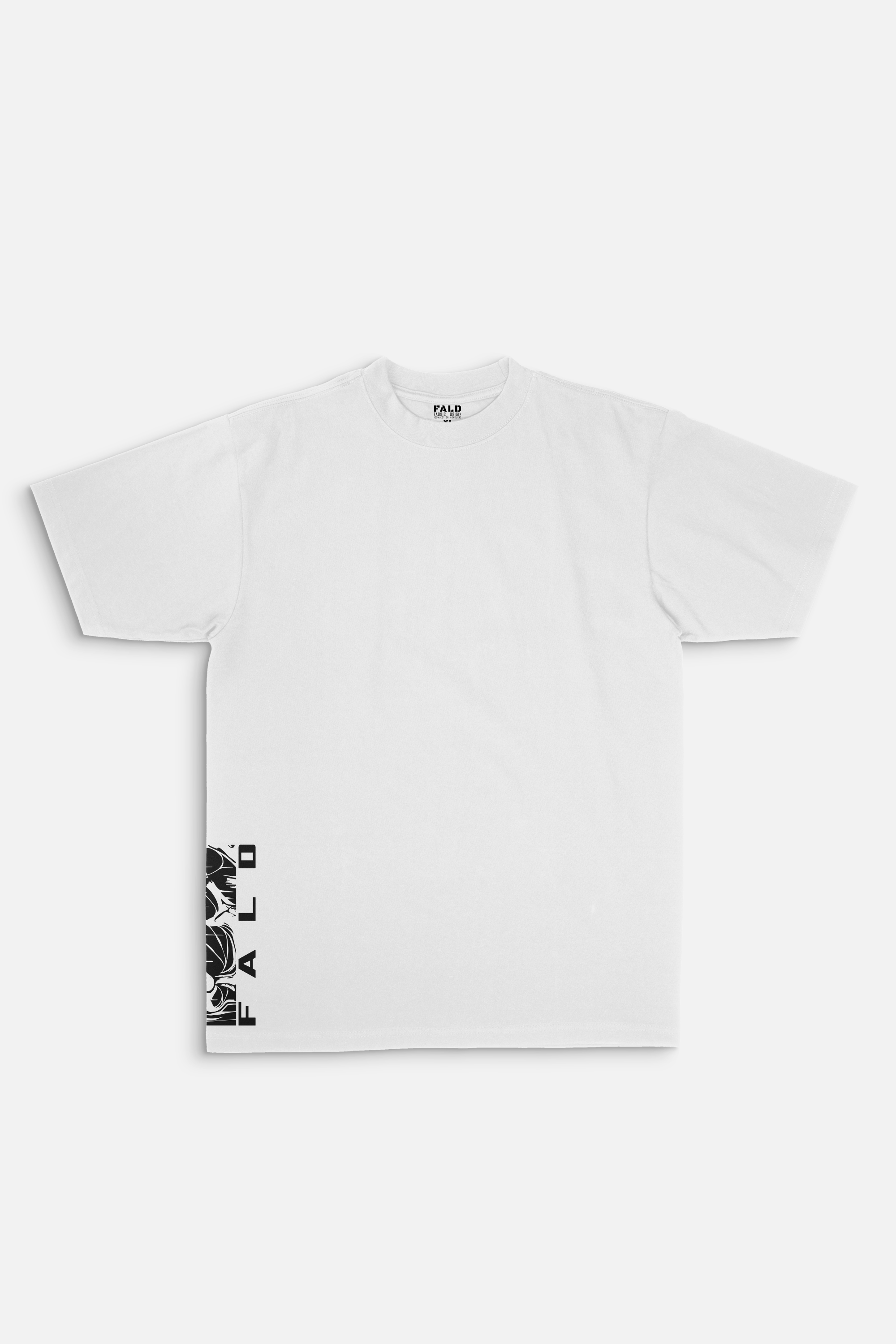 FALD | WHITE T-SHIRT / SIDE PANEL LOGO