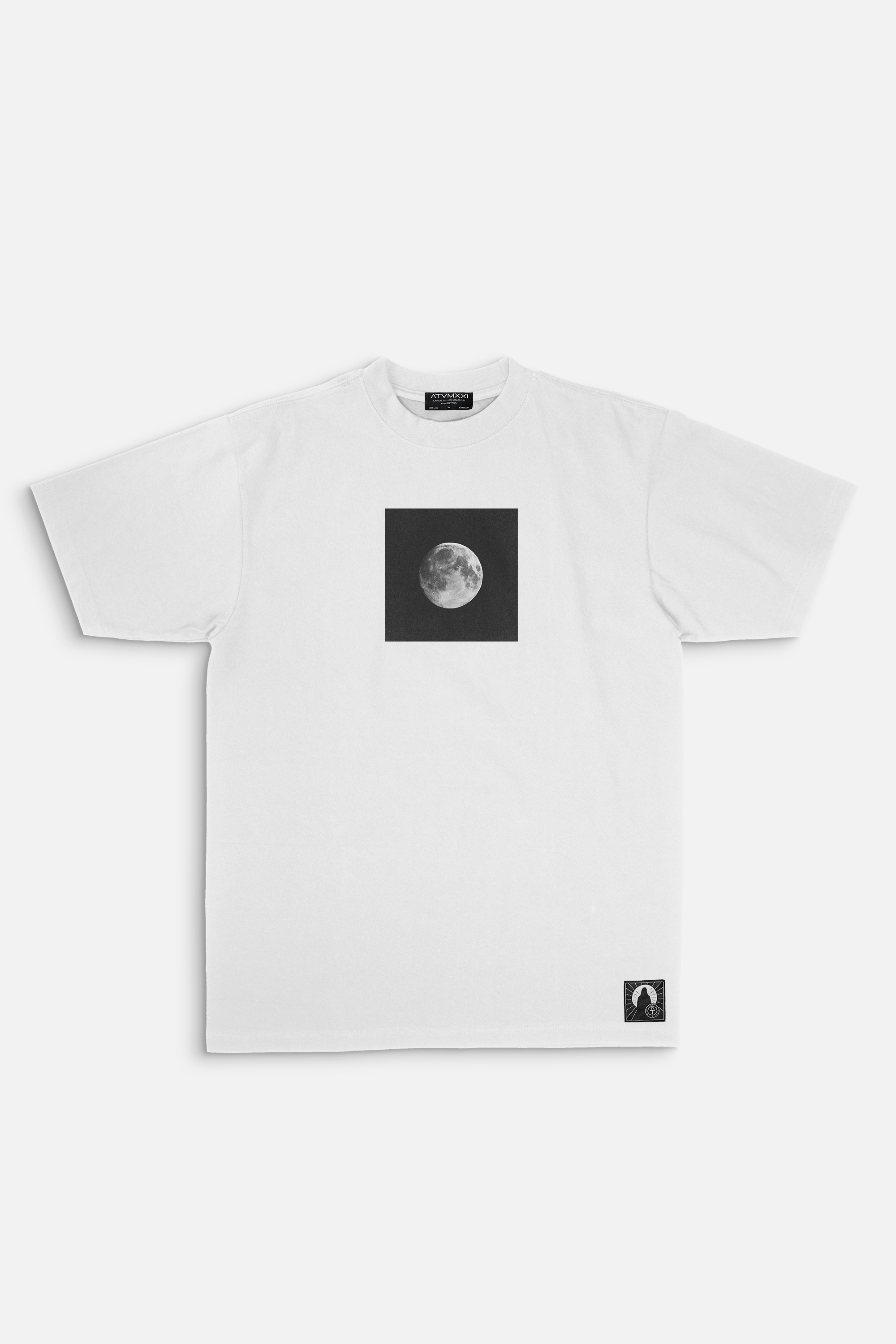 ATVMXXI | WHITE T-SHIRT / MOON PRINT