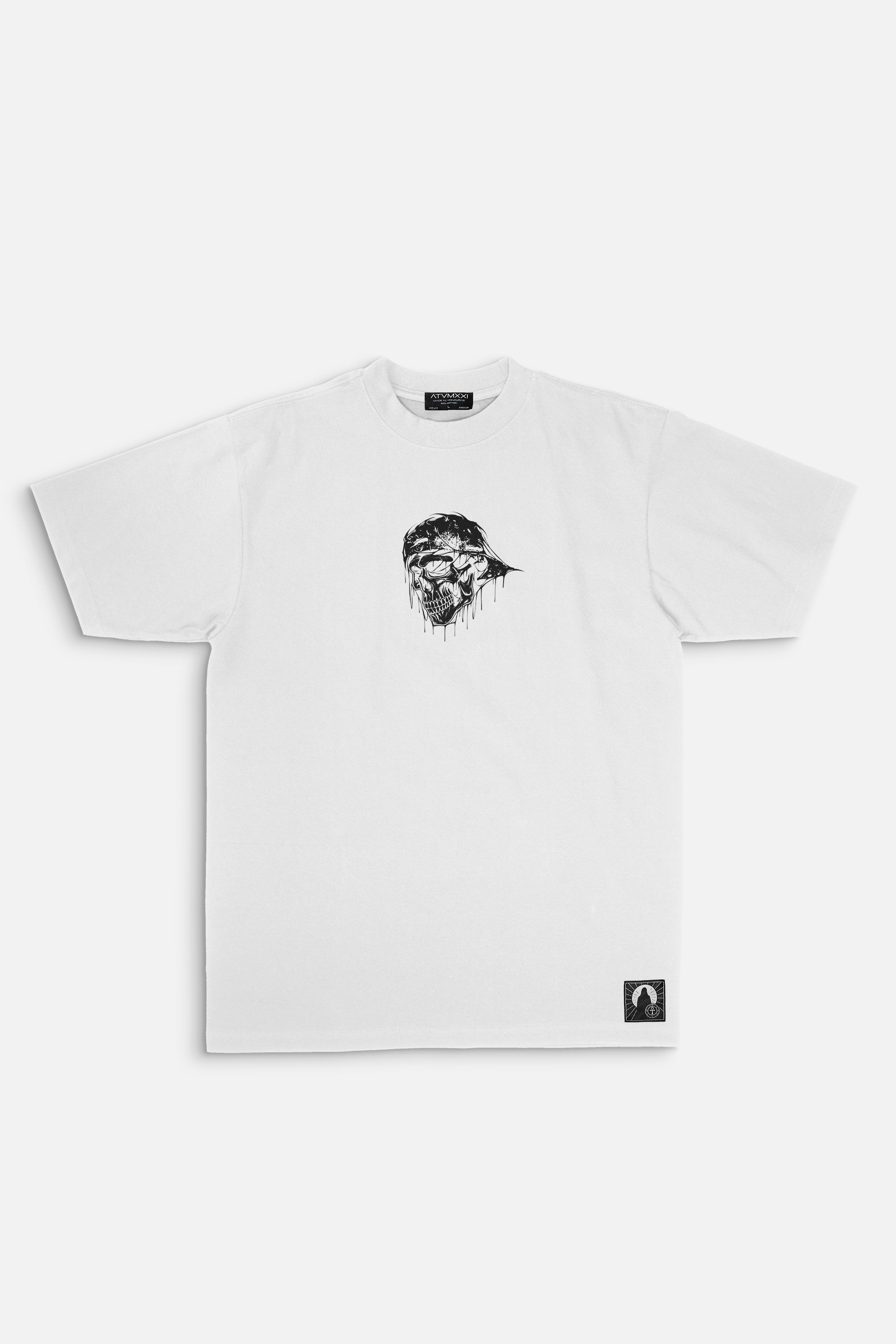 ATVMXXI | WHITE T-SHIRT / SKULL LOGO